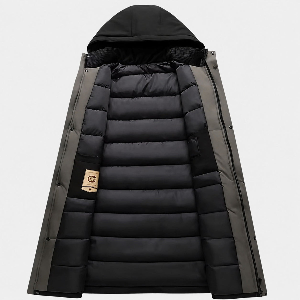 Manteau homme long hiver chaud protection maximale