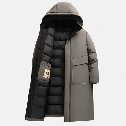 Manteau homme long hiver chaud protection maximale