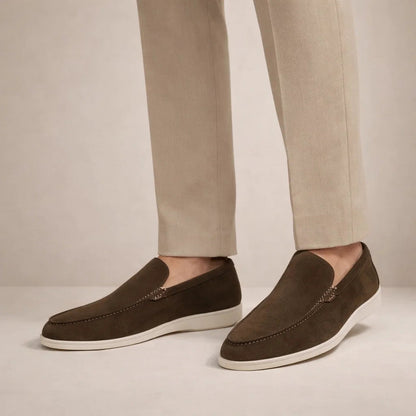 Mocassins homme cuir véritable coupe classique