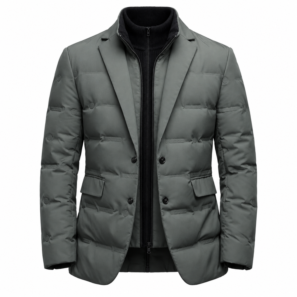 Veste matelassée homme style blazer coupe slim