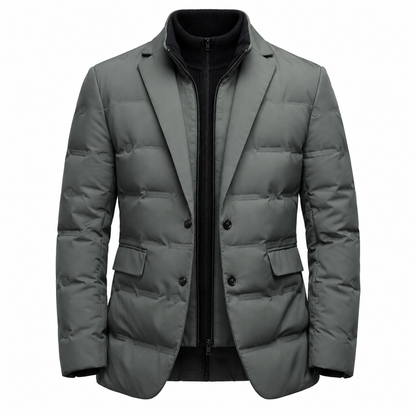 Veste matelassée homme style blazer coupe slim