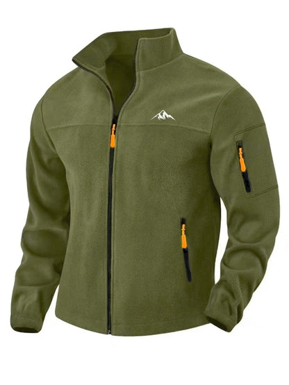 Veste polaire homme coupe-vent col montant chaude