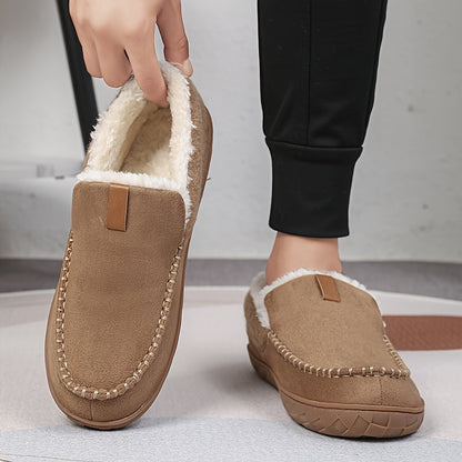 Pantoufles homme doublure peau de mouton antidérapante