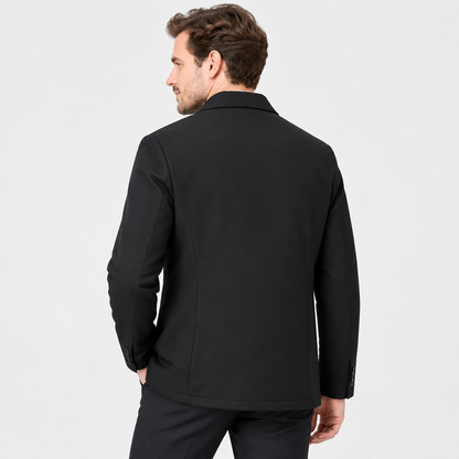 Veste homme hiver doublée chaude col revers élégant