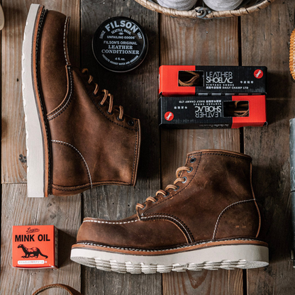 Bottes homme travail marron résistantes adhérence