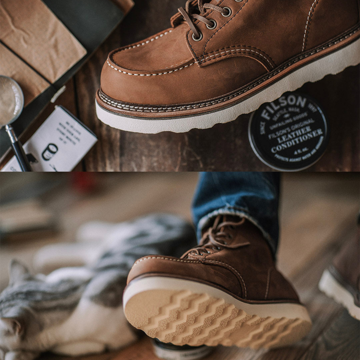 Bottes homme travail marron résistantes adhérence