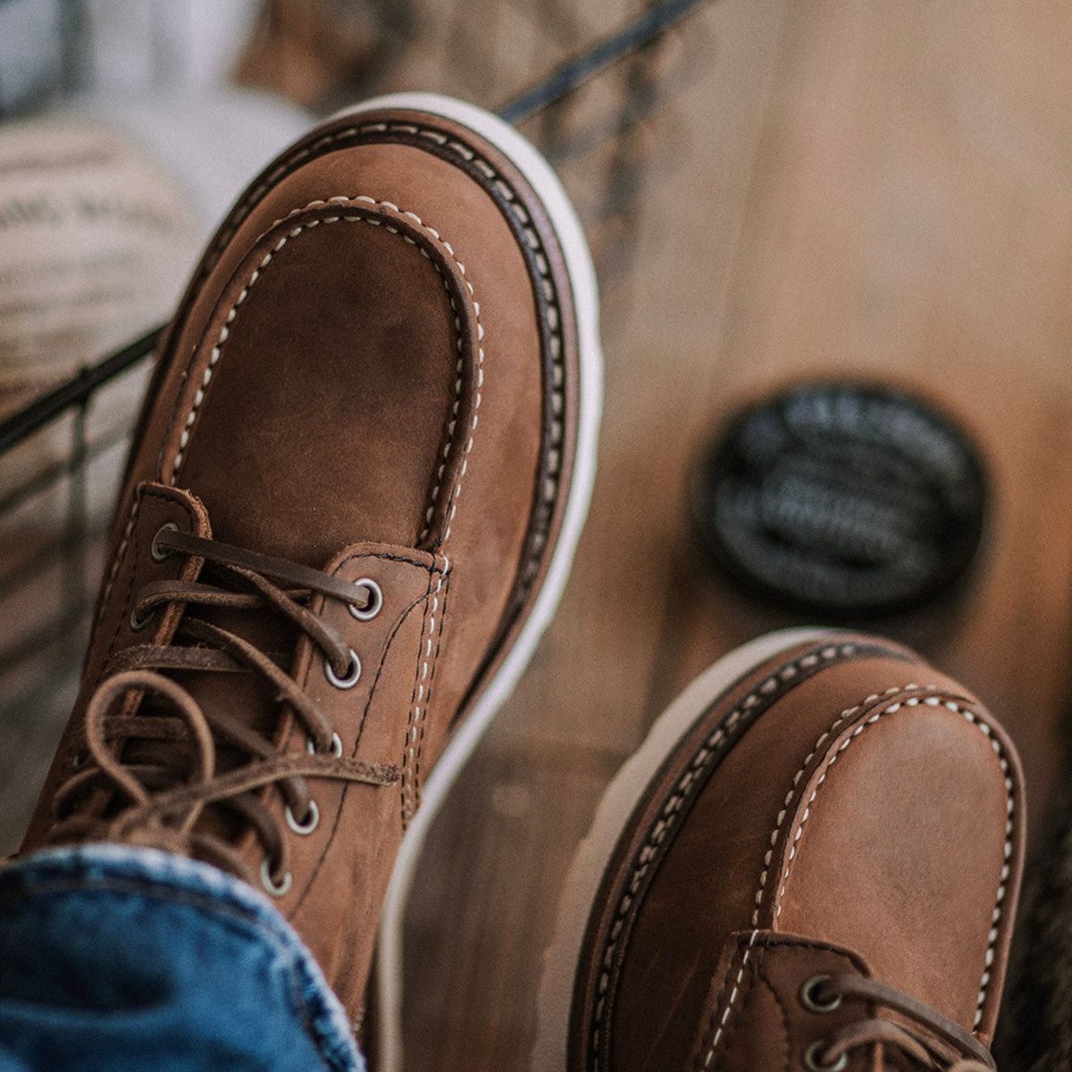 Bottes homme travail marron résistantes adhérence