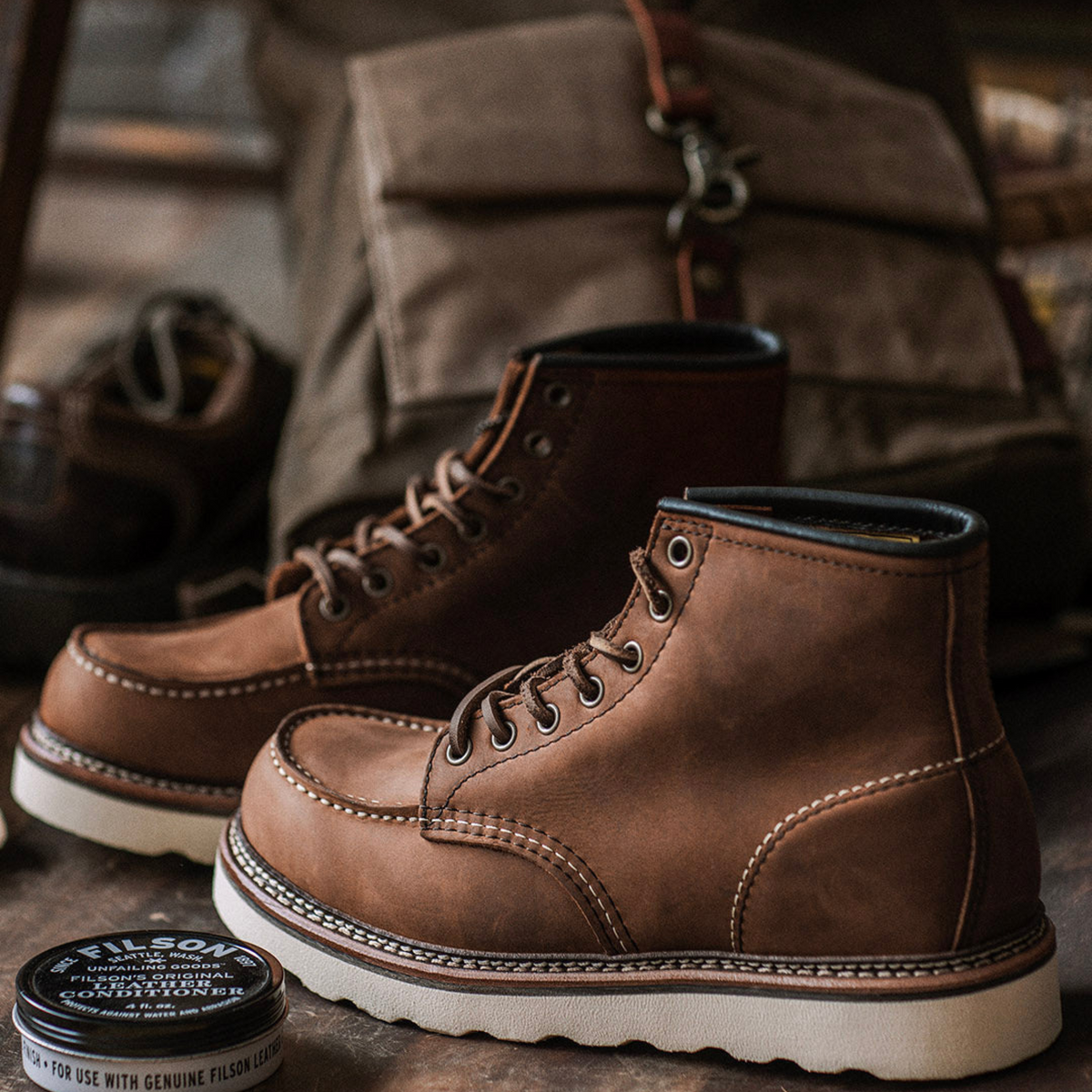 Bottes homme travail marron résistantes adhérence