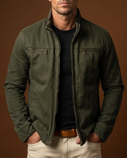 Veste homme style vintage coupe structurée durable