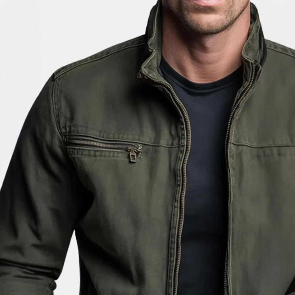 Veste homme style vintage coupe structurée durable