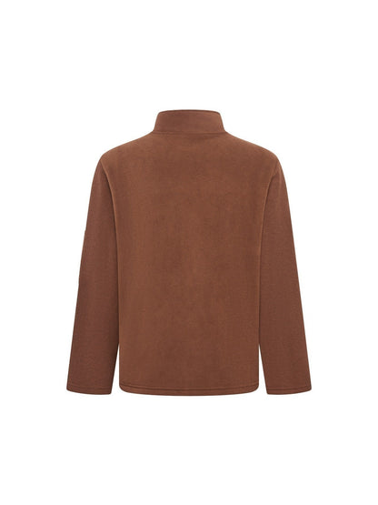 Veste polaire homme coupe-vent col montant chaude