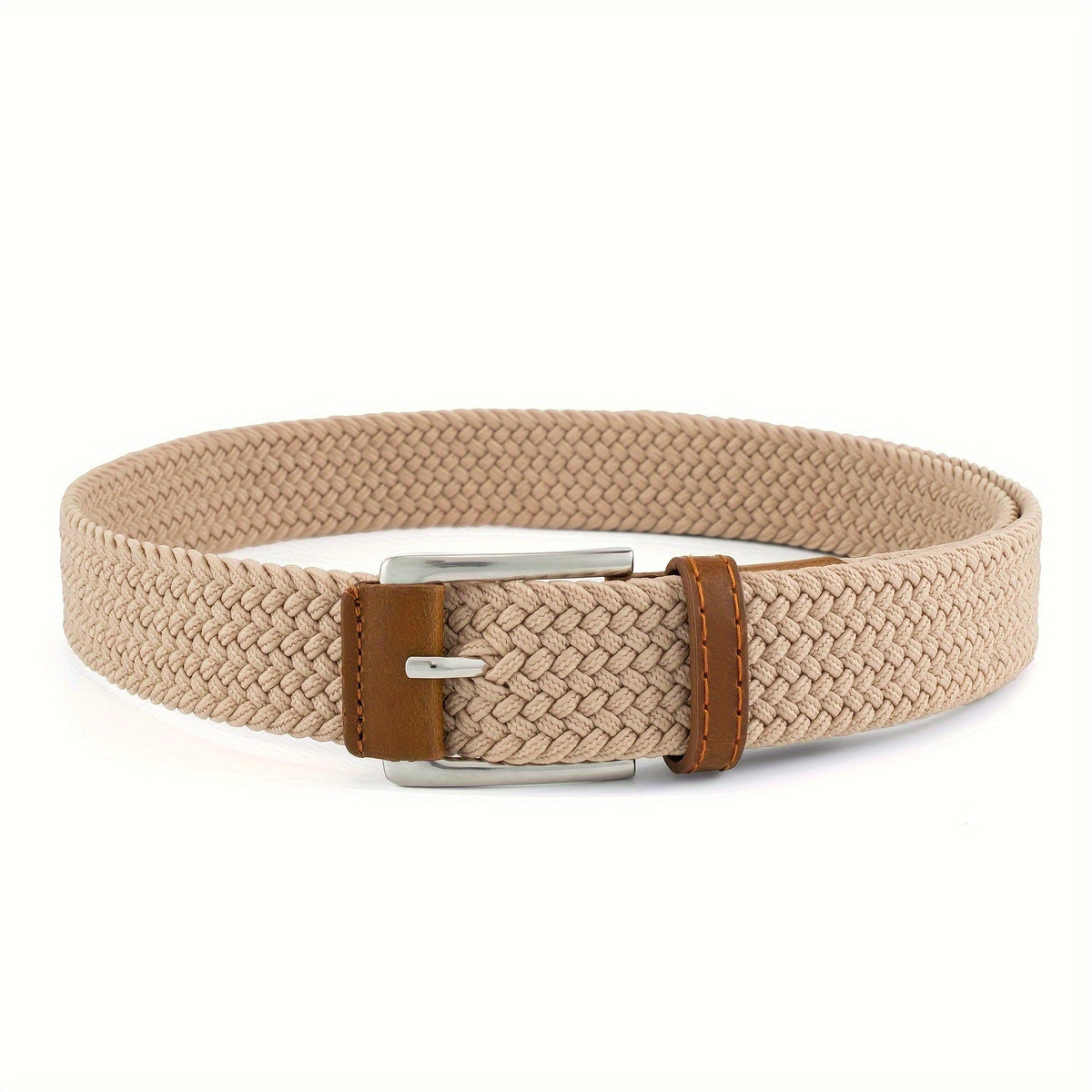 Ceinture homme tressée ajustable boucle ardillon