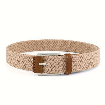 Ceinture homme tressée ajustable boucle ardillon