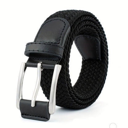 Ceinture homme tressée ajustable boucle ardillon