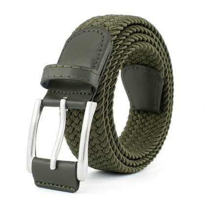 Ceinture homme tressée ajustable boucle ardillon