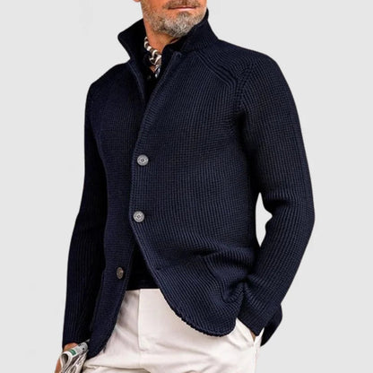 Herrenstrickjacke dicht gewebt elegant Büro Abend