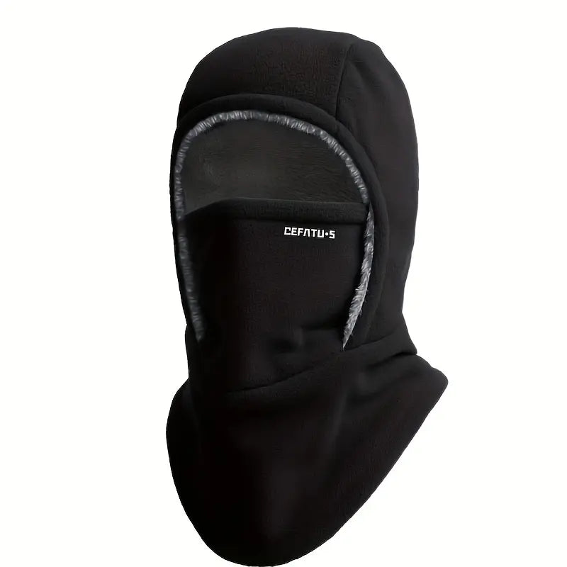 Cagoule polaire coupe-vent unisexe pour hiver froid