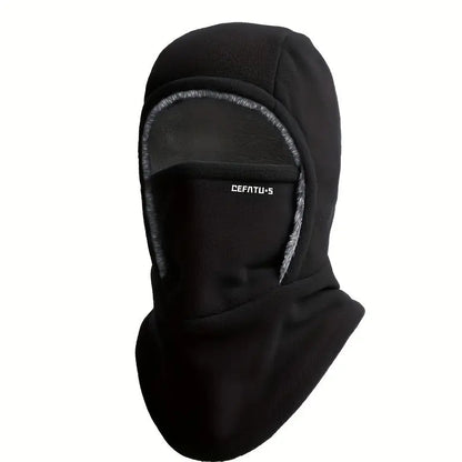 Cagoule polaire coupe-vent unisexe pour hiver froid