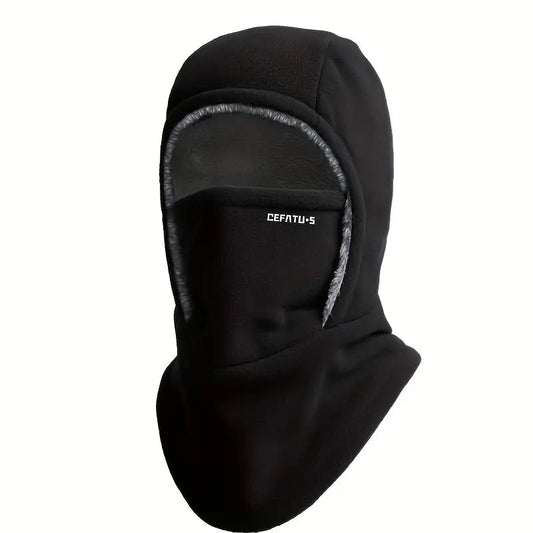 Cagoule polaire coupe-vent unisexe pour hiver froid