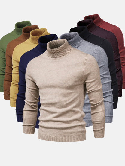 Pull col roulé homme lavable moderne élégant