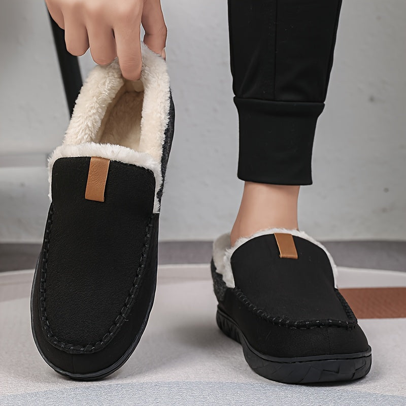 Pantoufles homme doublure peau de mouton antidérapante