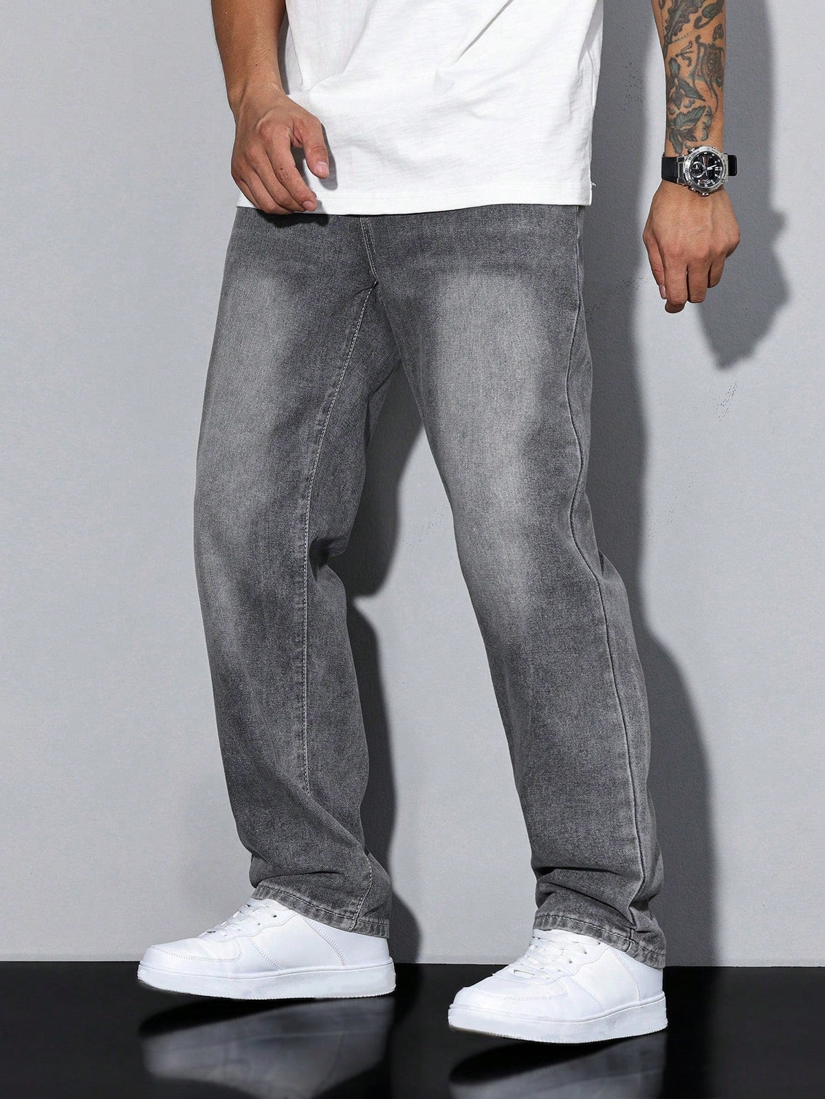 Klassische Jeans für Herren mit geradem Schnitt und langlebigem Tragekomfort