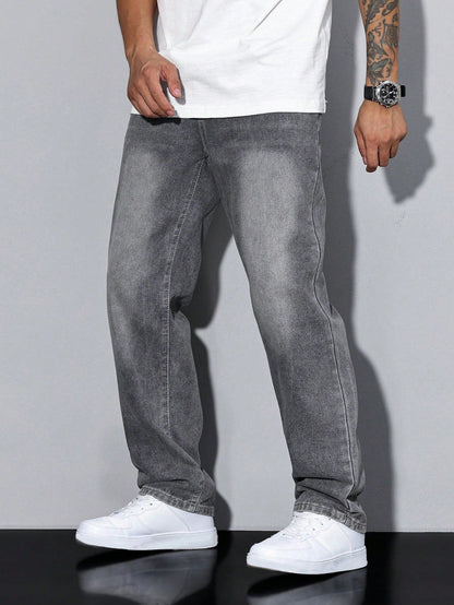 Klassische Jeans für Herren mit geradem Schnitt und langlebigem Tragekomfort