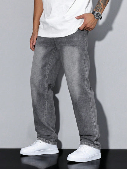 Klassische Jeans für Herren mit geradem Schnitt und langlebigem Tragekomfort