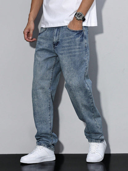 Klassische Jeans für Herren mit geradem Schnitt und langlebigem Tragekomfort