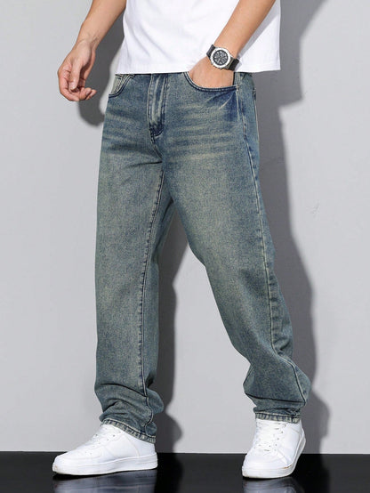 Klassische Jeans für Herren mit geradem Schnitt und langlebigem Tragekomfort