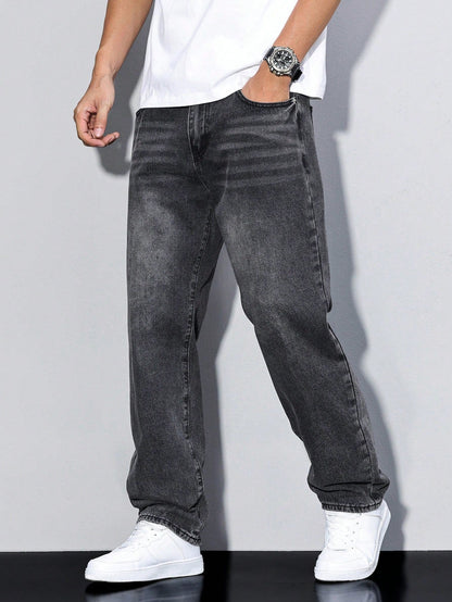 Klassische Jeans für Herren mit geradem Schnitt und langlebigem Tragekomfort