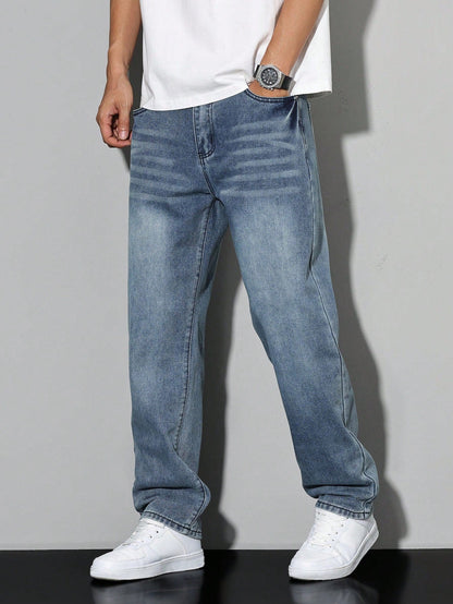 Klassische Jeans für Herren mit geradem Schnitt und langlebigem Tragekomfort