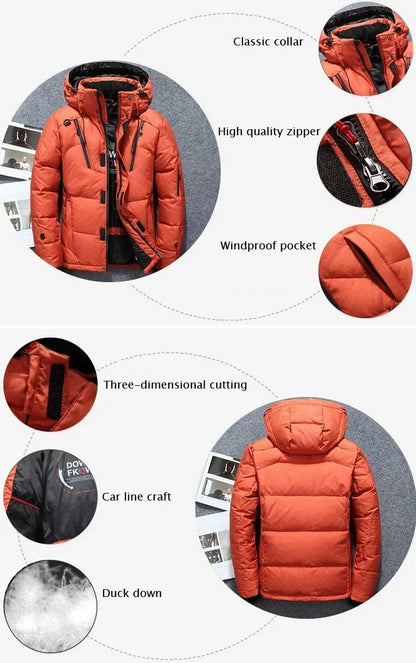 Isolierter, wasserdichter, winddichter Hochleistungs-Parka für Herren