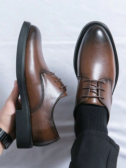 Derbies homme bout arrondi laçage ouvert semelle plate