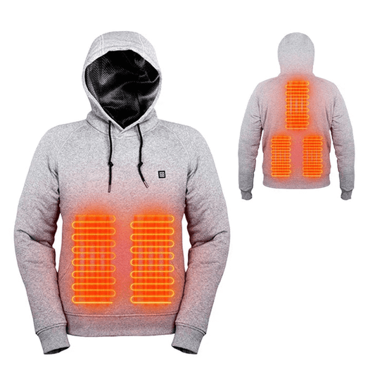 Sweat à capuche chauffant unisexe température réglable