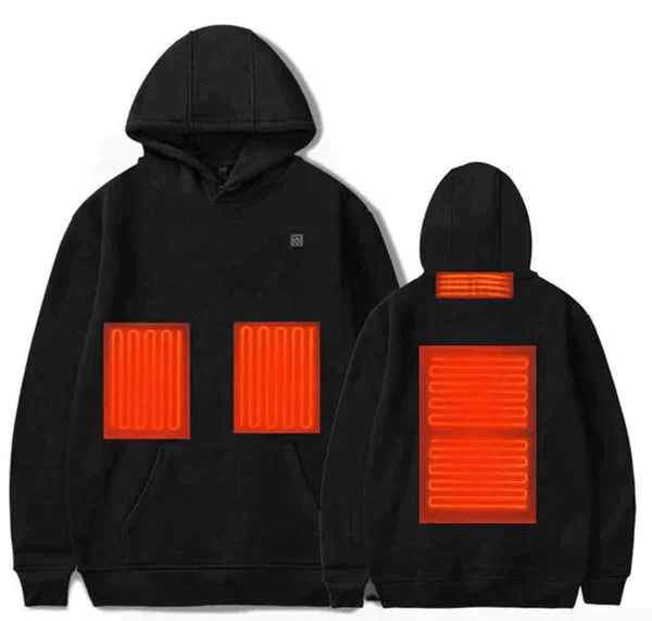 Beheizbarer Unisex-Kapuzenpullover mit einstellbarer Temperatur