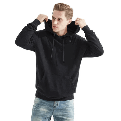 Beheizbarer Unisex-Kapuzenpullover mit einstellbarer Temperatur