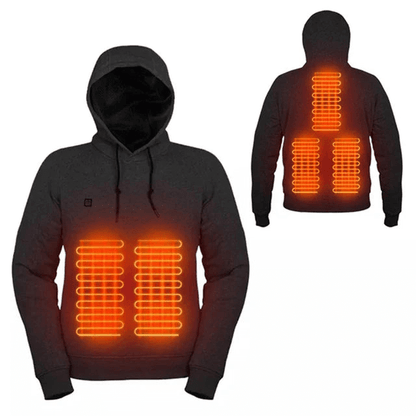 Beheizbarer Unisex-Kapuzenpullover mit einstellbarer Temperatur