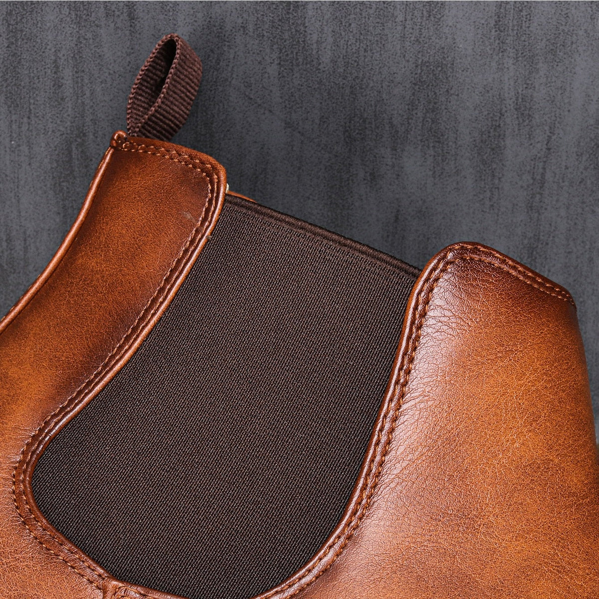Elegante Chelsea-Boots für Herren aus Leder mit rutschfester Sohle