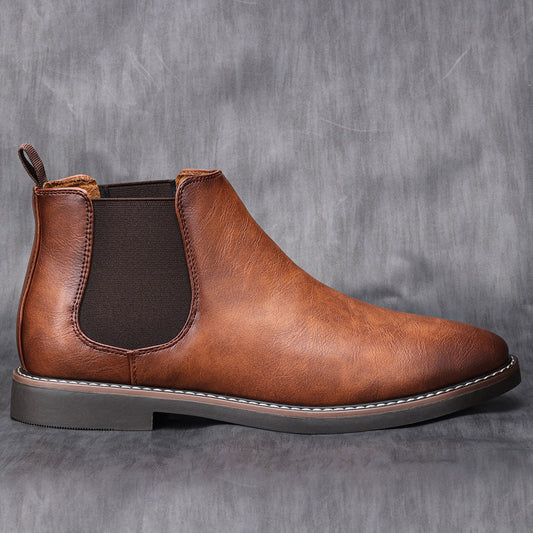 Chaussures Chelsea homme cuir élégantes semelle antidérapante