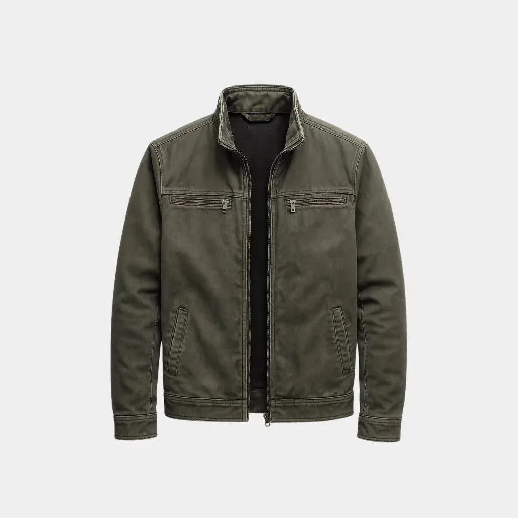 Veste homme style vintage coupe structurée durable