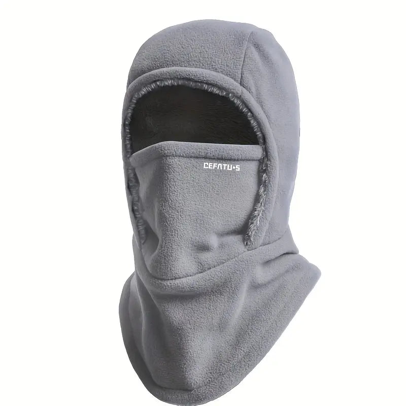 Cagoule polaire coupe-vent unisexe pour hiver froid