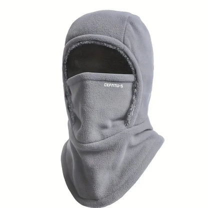 Cagoule polaire coupe-vent unisexe pour hiver froid