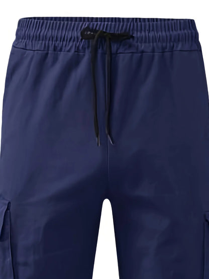 Pantalon cargo homme confortable coupe oversize multi-poches