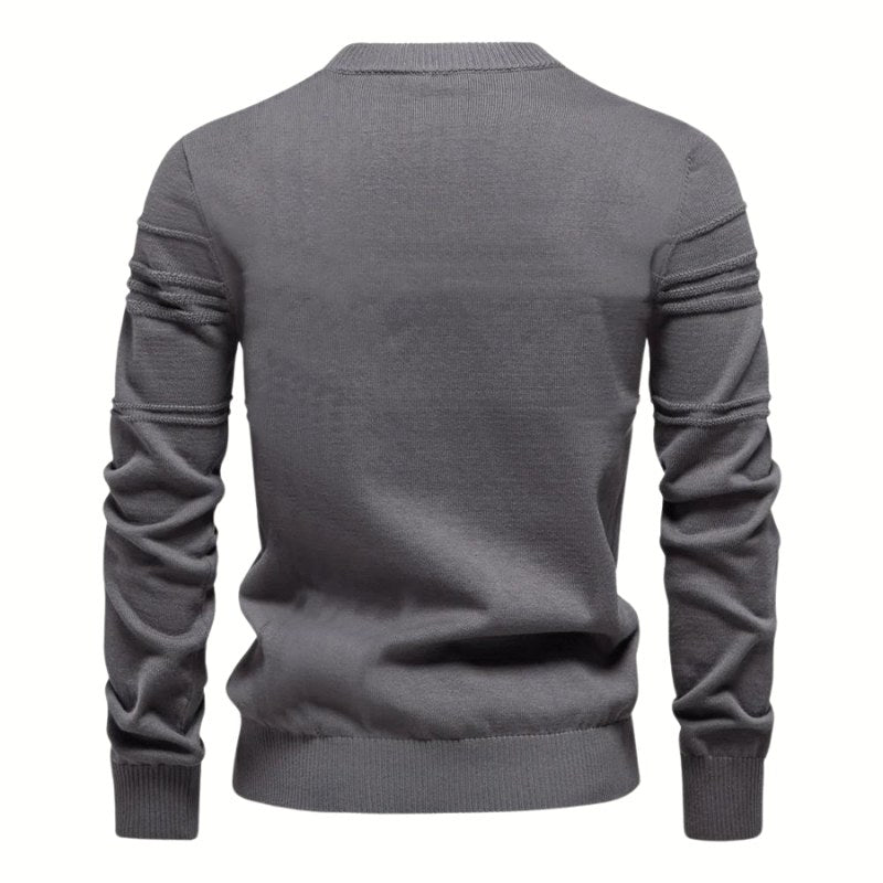 Pull homme maille tricot motif carreaux classique