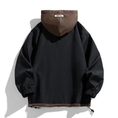 Veste homme à capuche style décontracté zippée