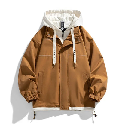 Veste homme à capuche style décontracté zippée