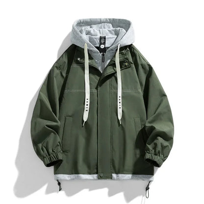 Veste homme à capuche style décontracté zippée