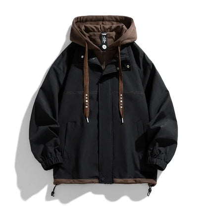 Veste homme à capuche style décontracté zippée