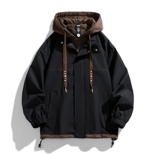 Veste homme à capuche style décontracté zippée